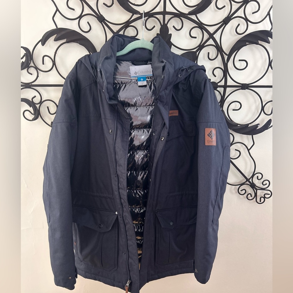 Men's Columbia Blue Puffer Coat